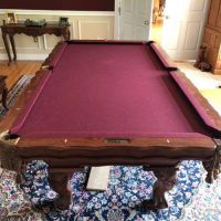 Hard Carved Solid Teak Pool Table