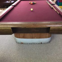 Antique Brunswick Anniversary 9ft Pool Table