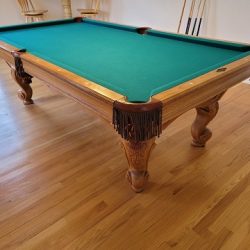 S0L0® 8ft Brunswick Claw Leg Pool Table Delivery and Installation Included